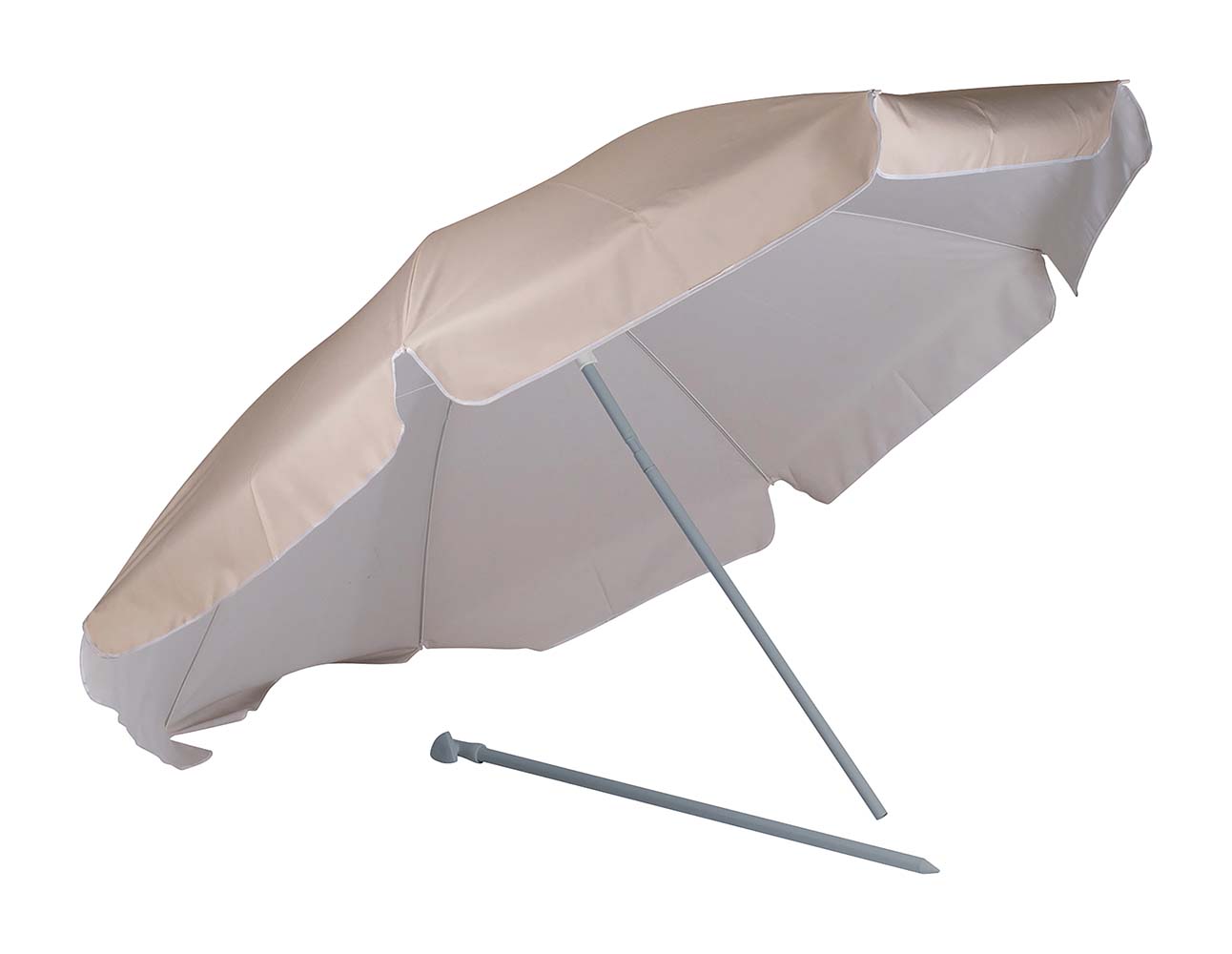 Bo-Camp Ø 200 cm parasol met knikarm - Beige