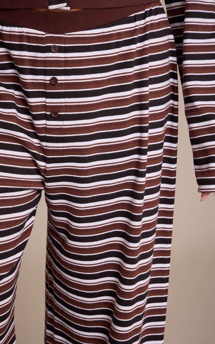 Chocolat Pantalon Large Super Doux Basique Plus