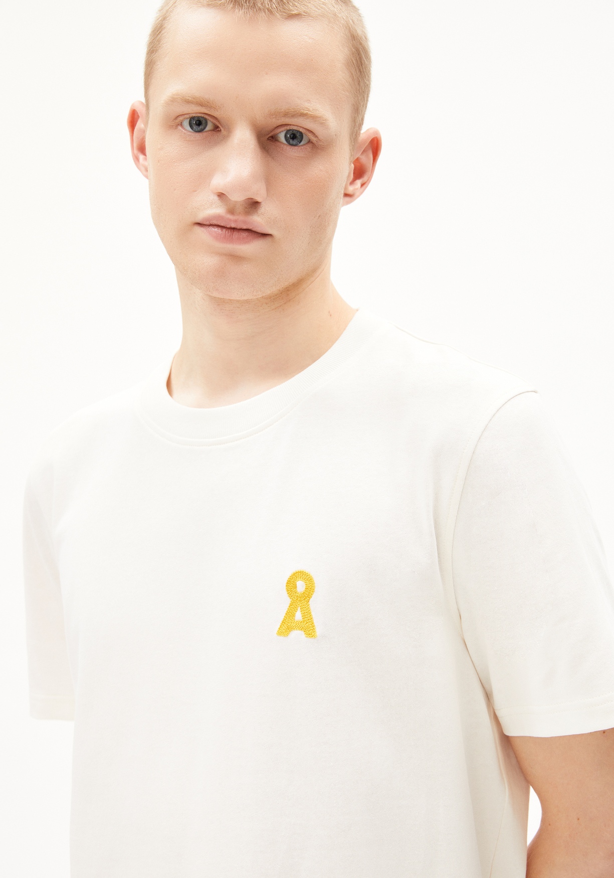 Armedangels T-Shirt Maarkos Iconic Å Light Oatmilk