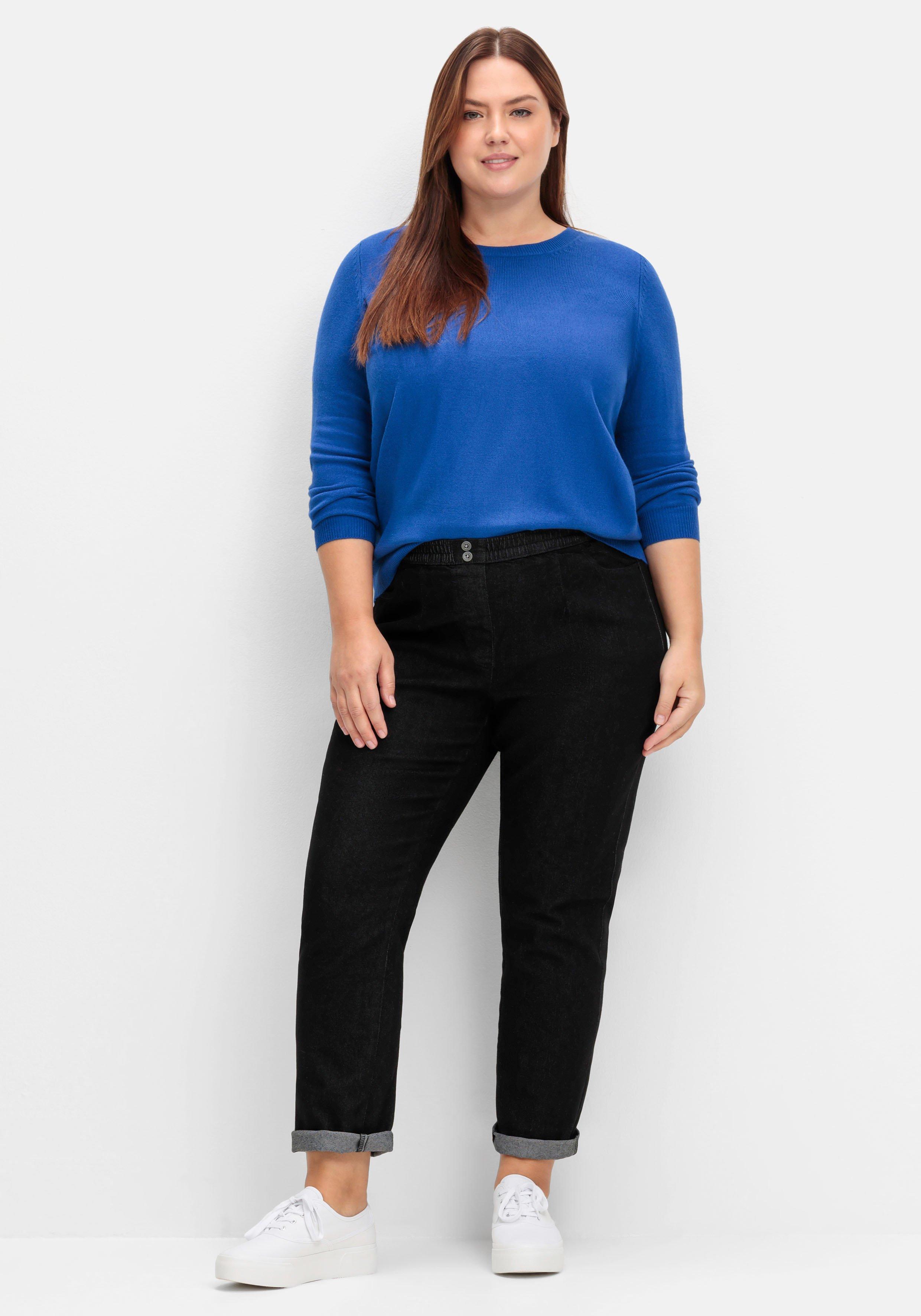 Pullover mit gerippten Abschlüssen