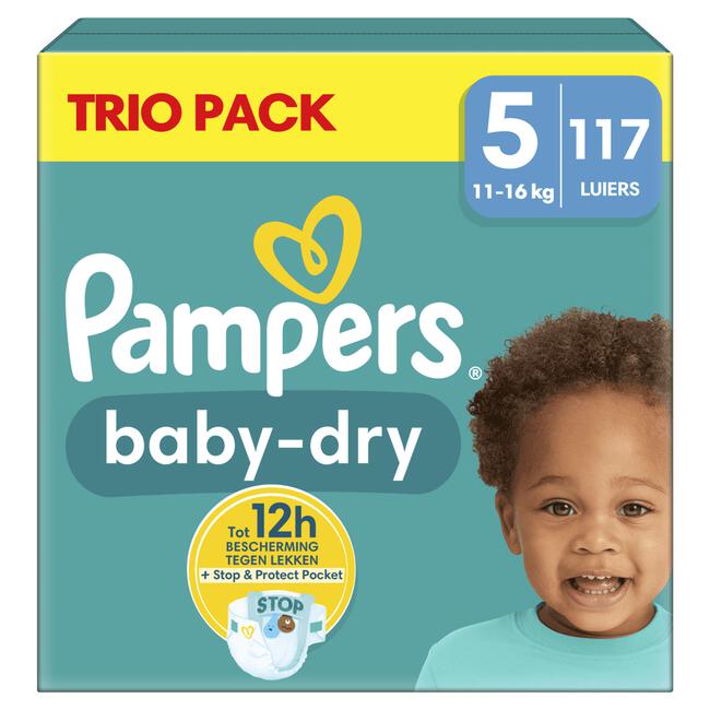 Pampers Baby Dry Trio Pack Luiers Maat 5 11-16 KG 117 stuks