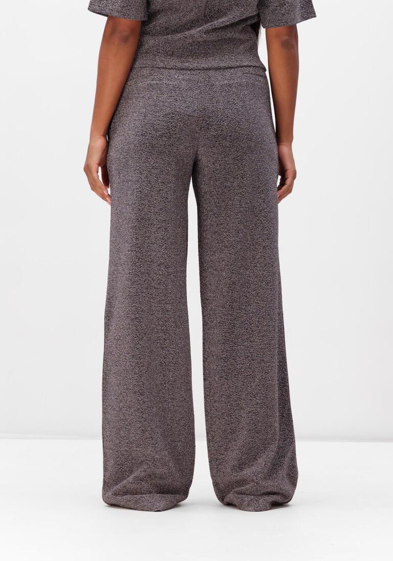 antraciet dante6 wijde broek noemia lurex pants