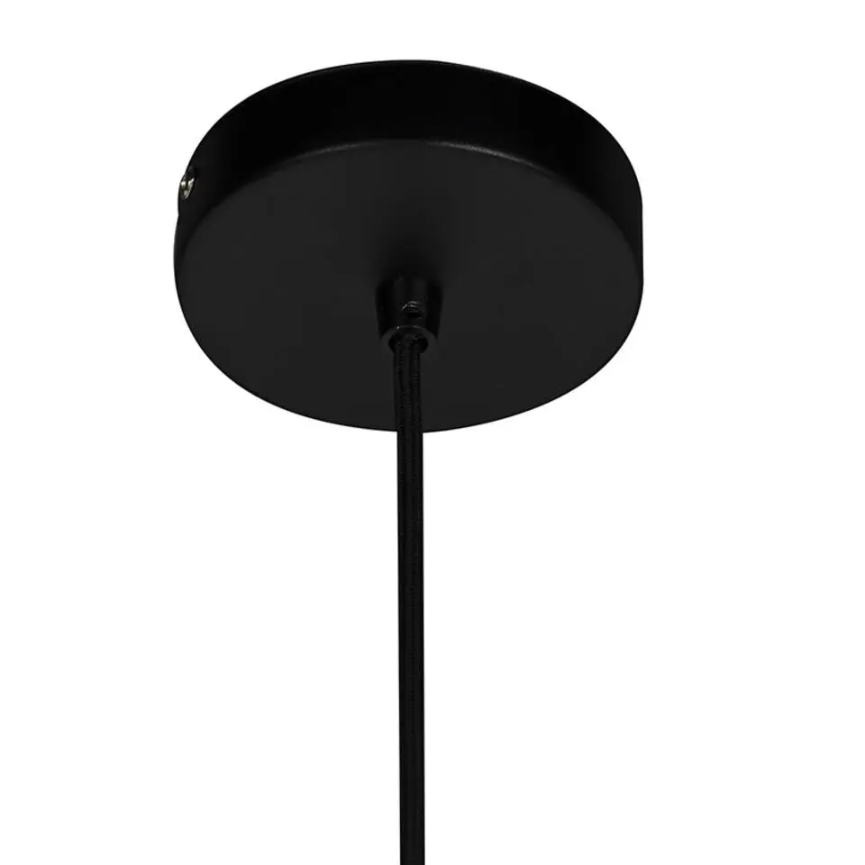 Qazqa hanglampen wire zwart e27