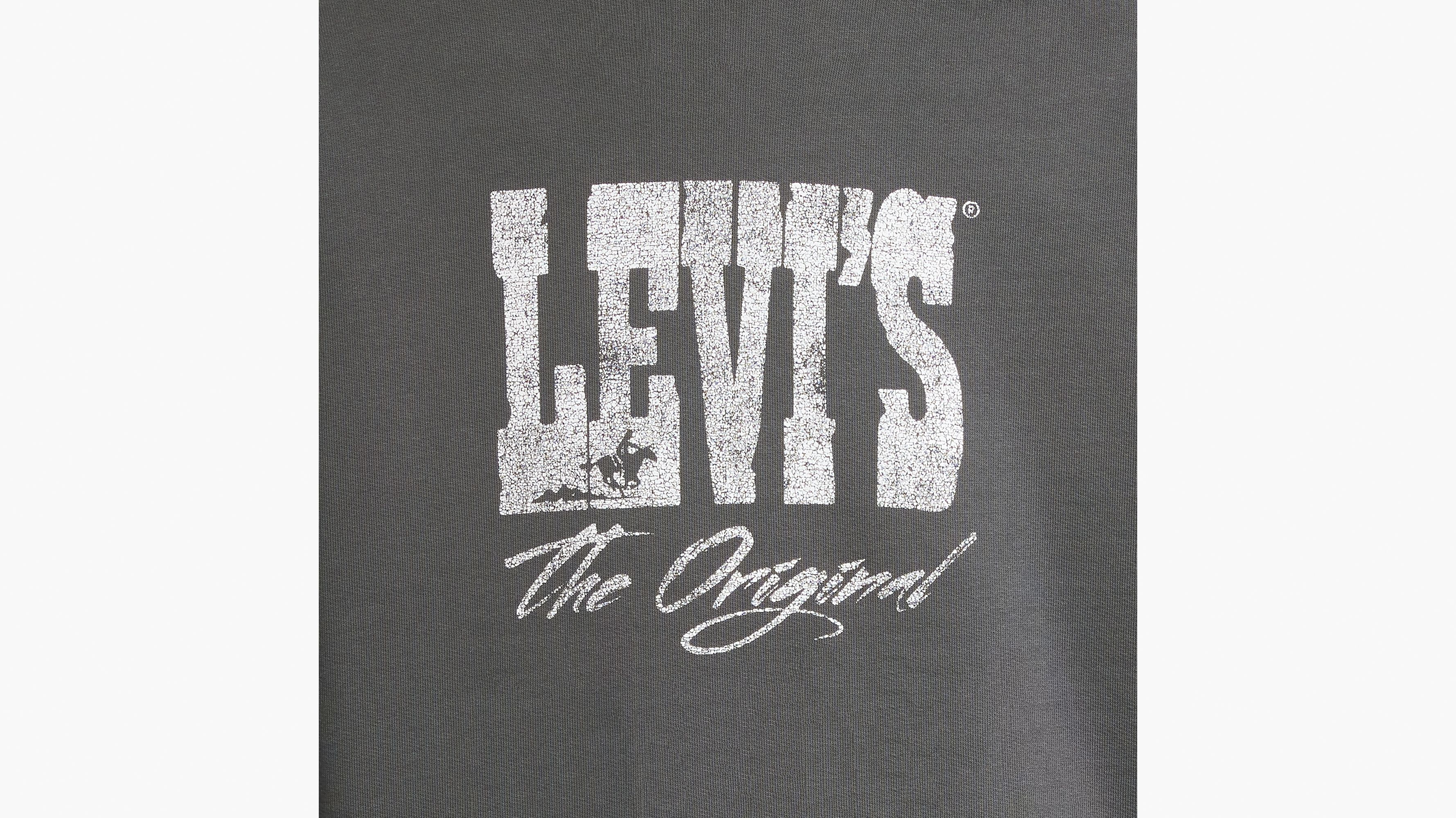 Sweat à capuche graphique signature - Hoodie Original Levi'S Black Oyster - Noir
