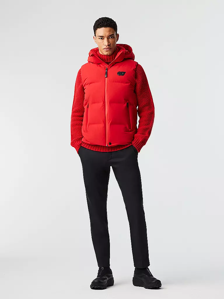 ALPHATAURI Daunensteppgilet DICK OCOAV rot