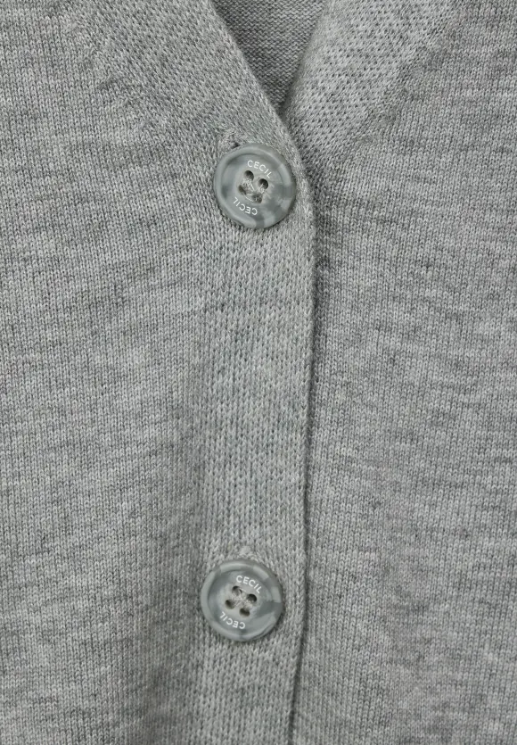 Strick Cardigan - mineral grey melange