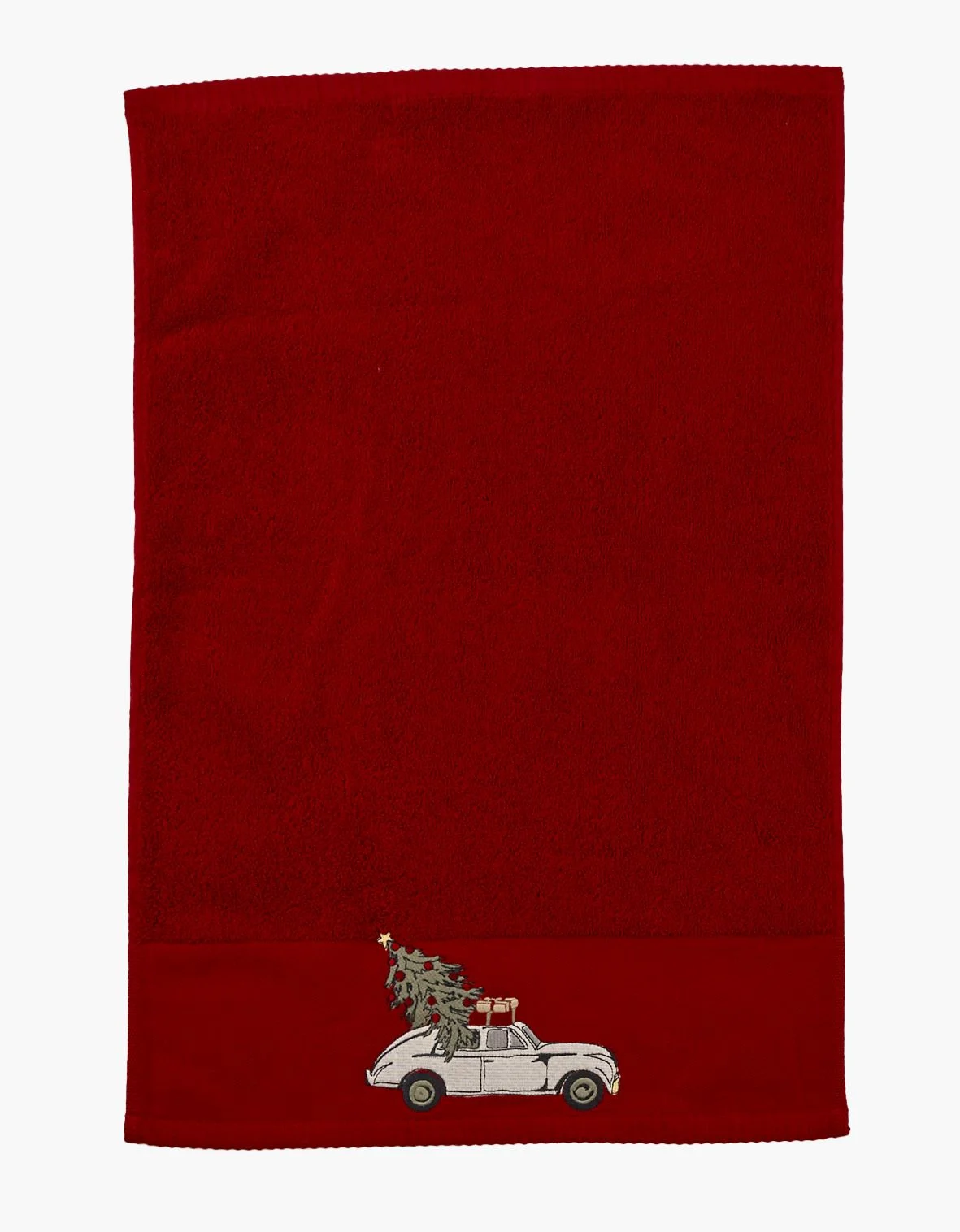 Gjestehåndkle multi rød - 40x60 cm