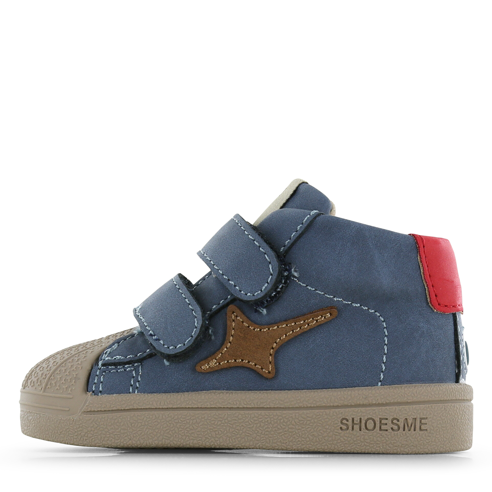 Shoesme hoge blauwe sneaker met stootneus Microfiber nubuck | Sale