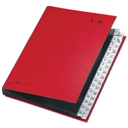Pagna 2432901 Pultordner Color 1-31, rot, 32tlg.