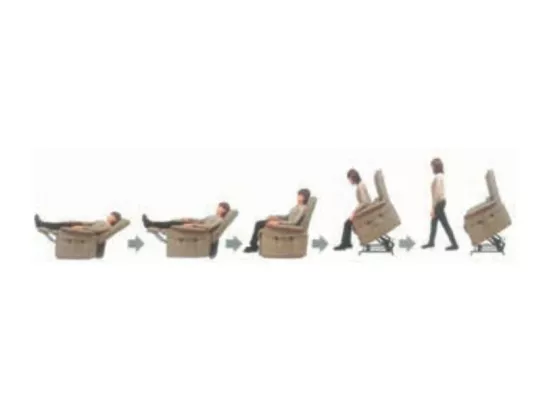Fauteuil de relaxation et releveur 2 moteurs en nubuck 2 moteurs électriques Biza-Couleur Gris foncé
