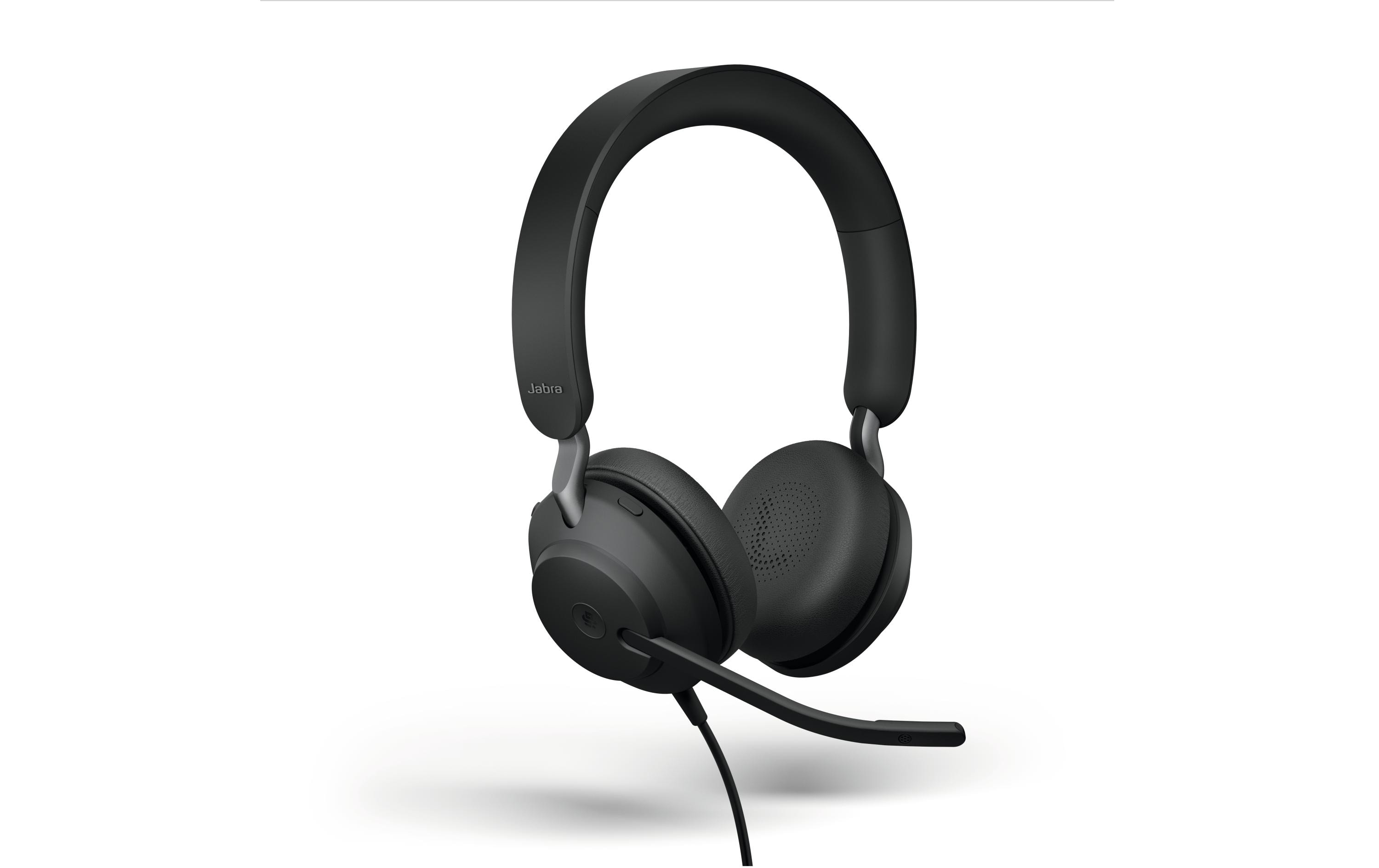 Headset Evolve2 40 SE Duo MS Schwarz, USB-AHerausragender Sound, überragende Geräuschunterdrückung, höchster Tragekomfort