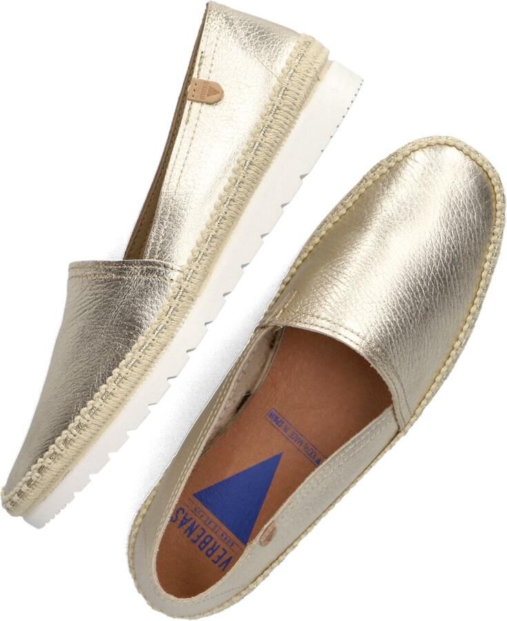 VERBENAS Espadrilles Dames Noa Maat: 38 Materiaal: Leer Kleur: Goud