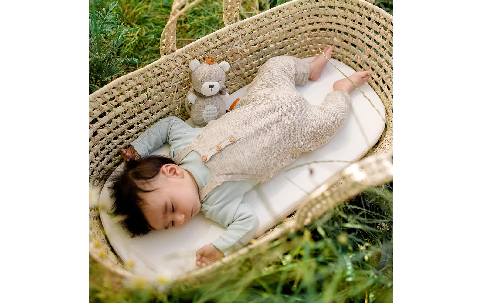 Spieluhr Mini Natur TeddyKuschelige Einschlafhilfe