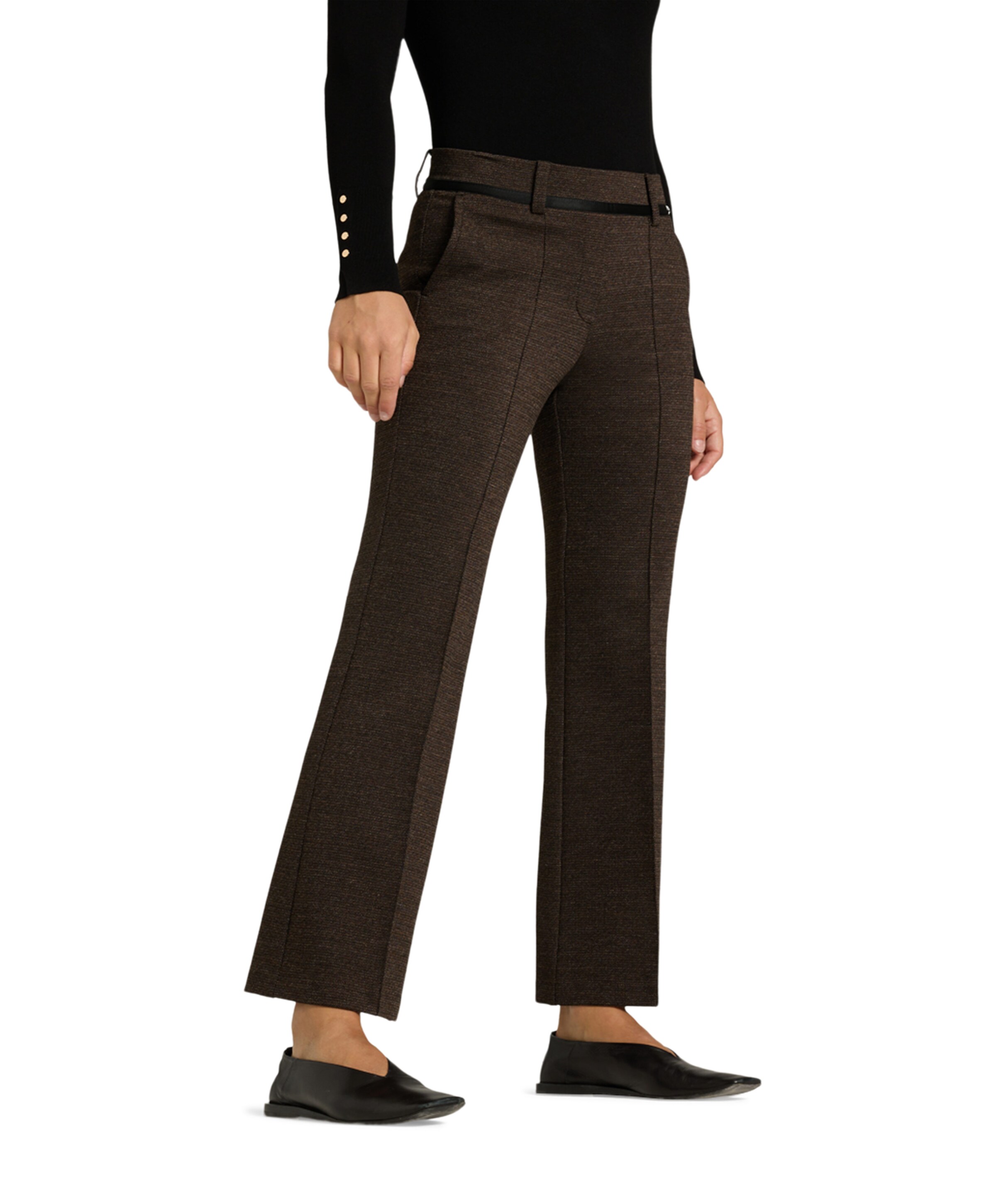 Cambio Francoise cropped dames broek bruin