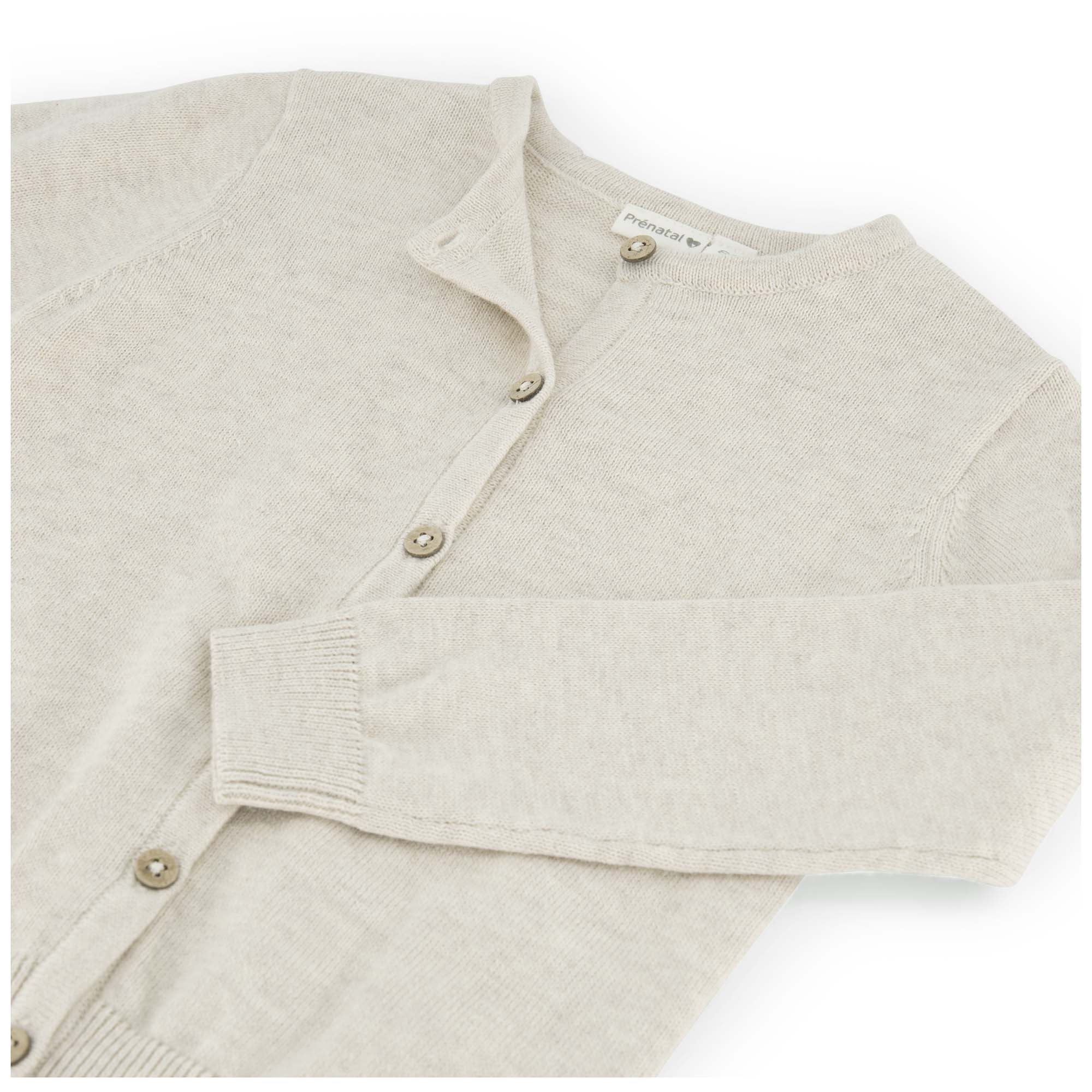 Prénatal baby vest lange mouwen effen beige
