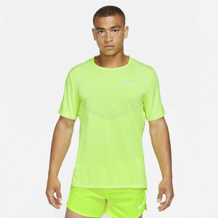 Nike Dri Fit Rise 365 Lobe T Shirt Grøn