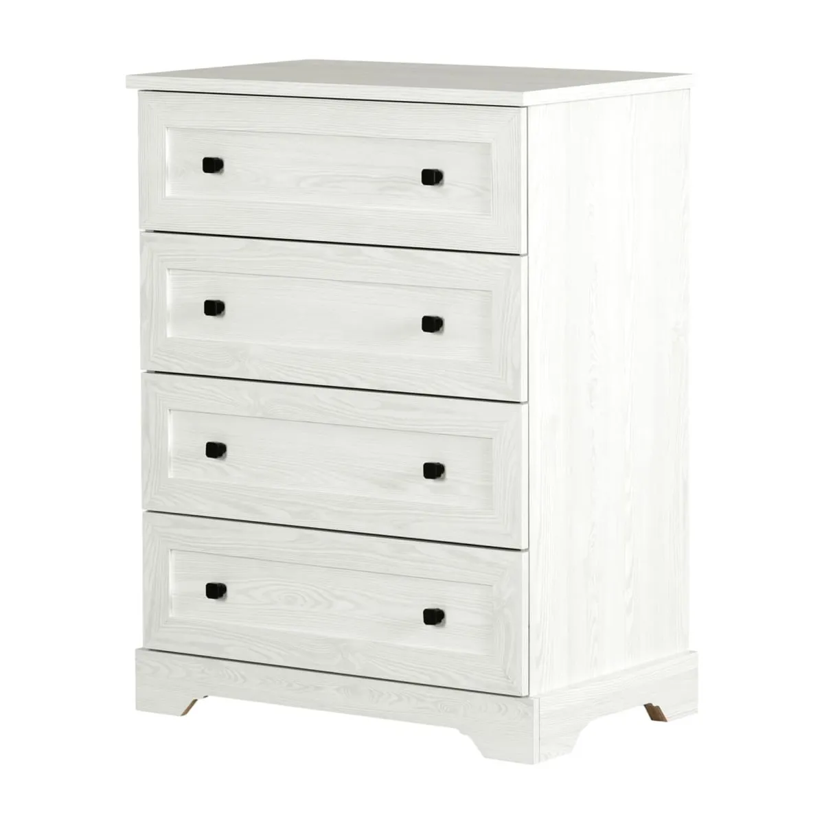 South Shore Commode 4 Tiroirs - Hazen Pin blanc