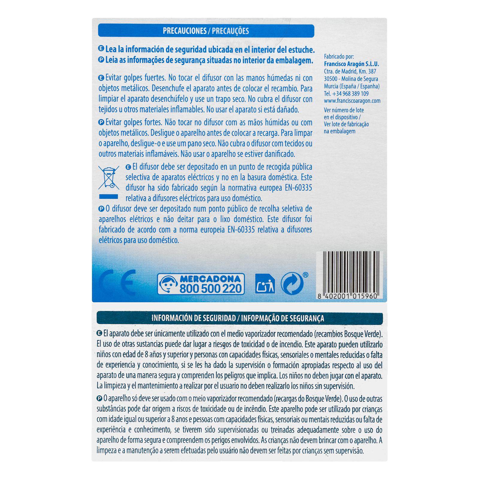 Diffuseur électrique multi-parfums Green Forest