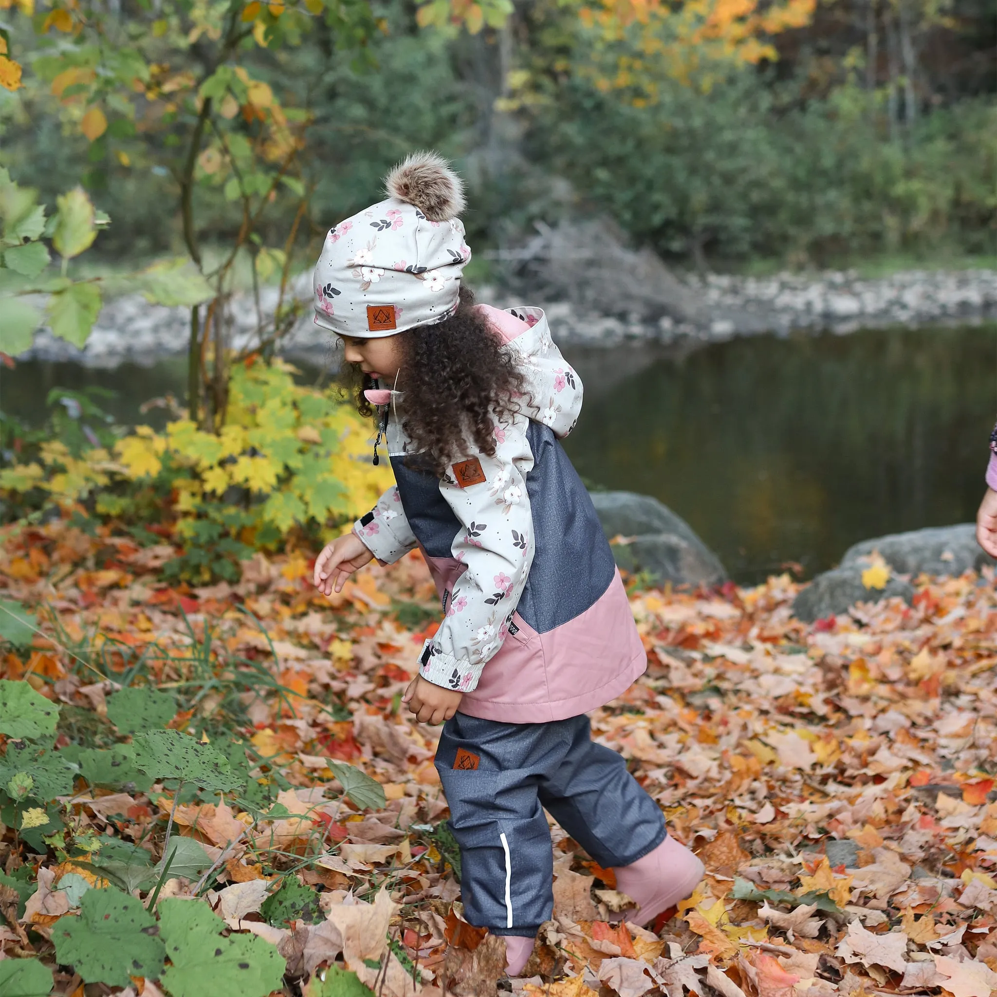 Deer Mountain Tuque Pompon Fleurs 7-14ans