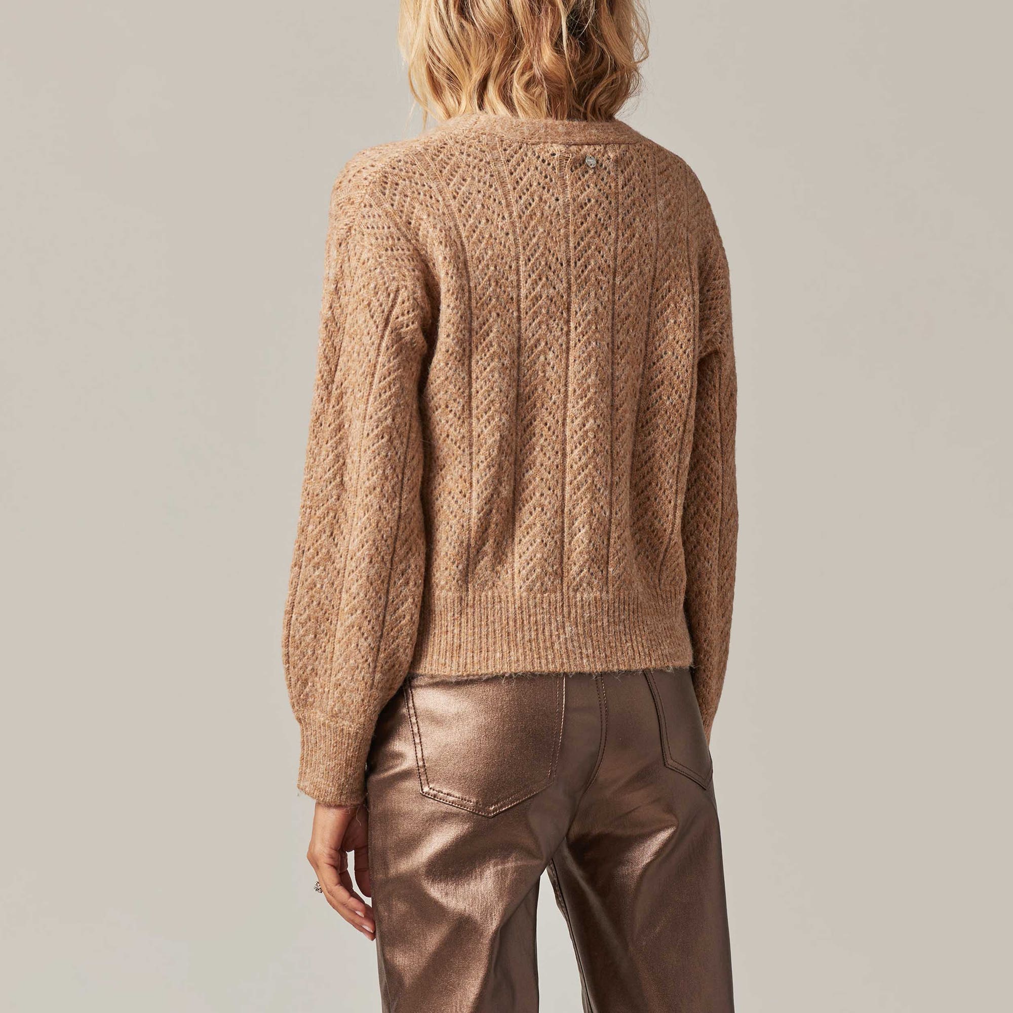 Pull Femme camel