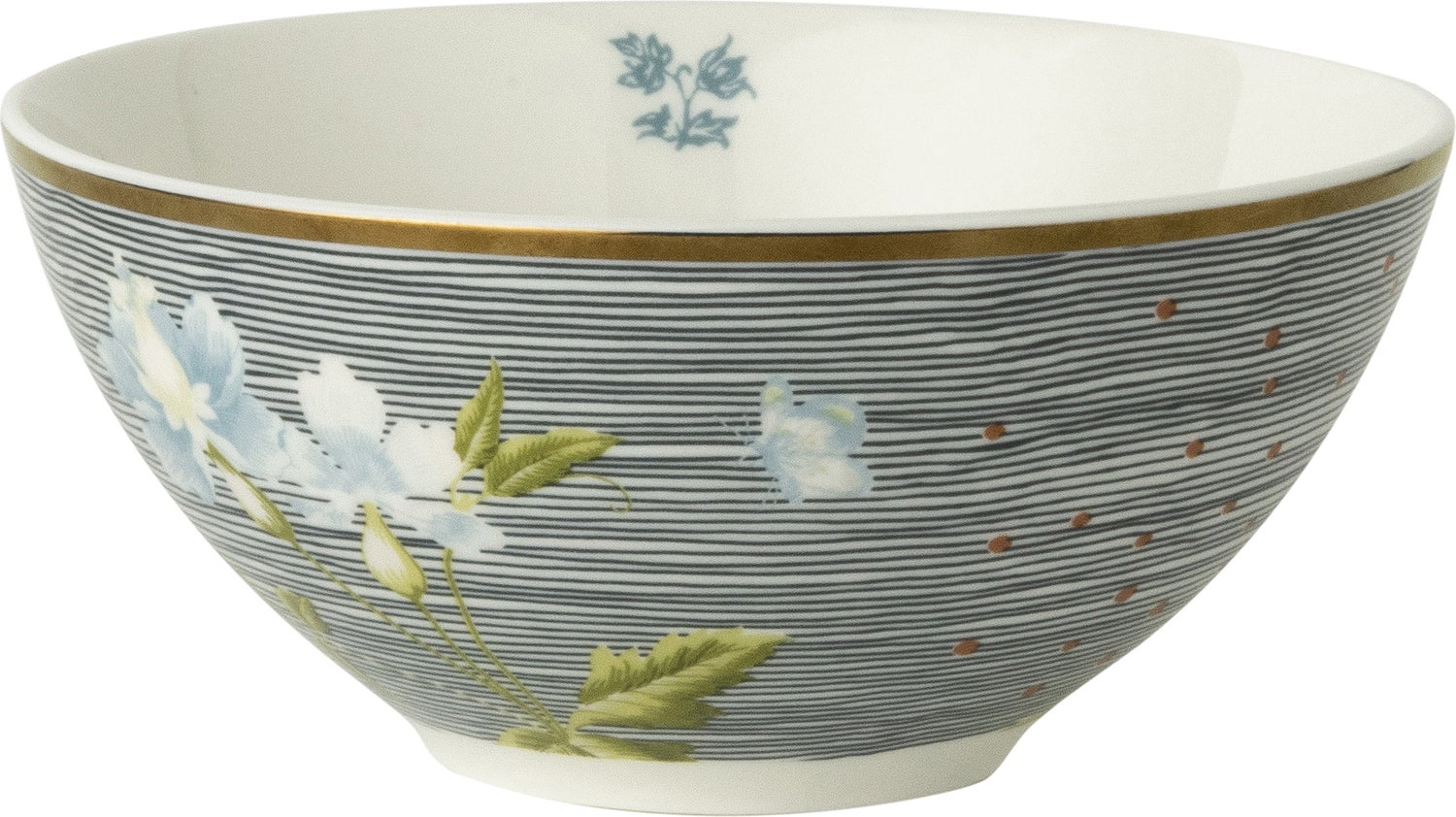 Laura Ashley schaal Midnight Pinstripe blauw D 13 H 6,1 cm