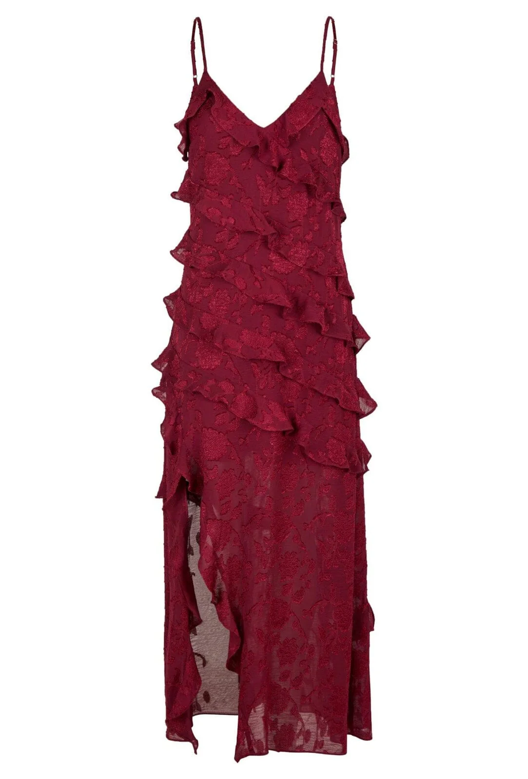 Neo Noir Palazzo Burnout Dress