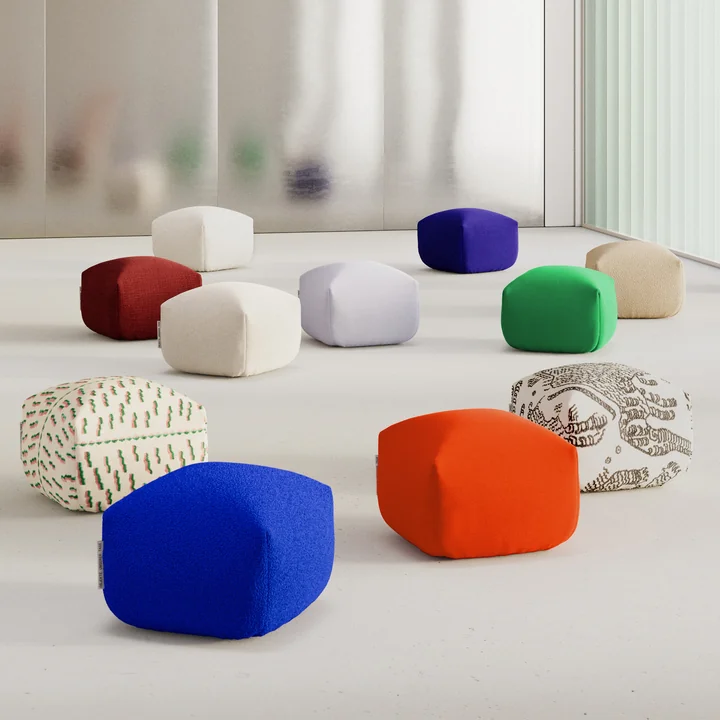 OUT Objekte unserer Tage - Sander Pouf Mini, cobaltblau (Berlin 641 by OUT)