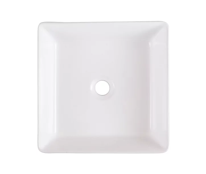 Vasque à poser céramique blanc GoodHome Padma 38,5 cm