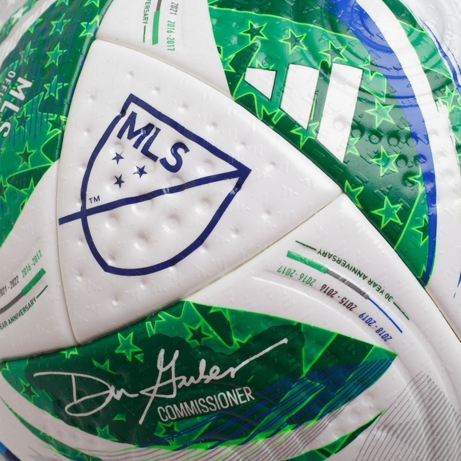 adidas Ballon Pro MLS Ballon de Match - Blanc/Vert/Bleu/Violet