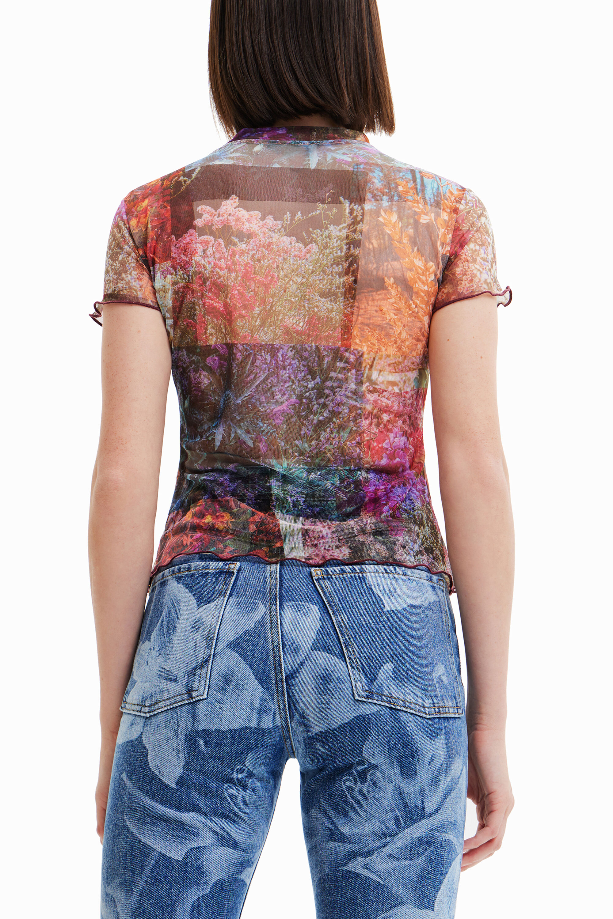 T-shirt tulle imprimé