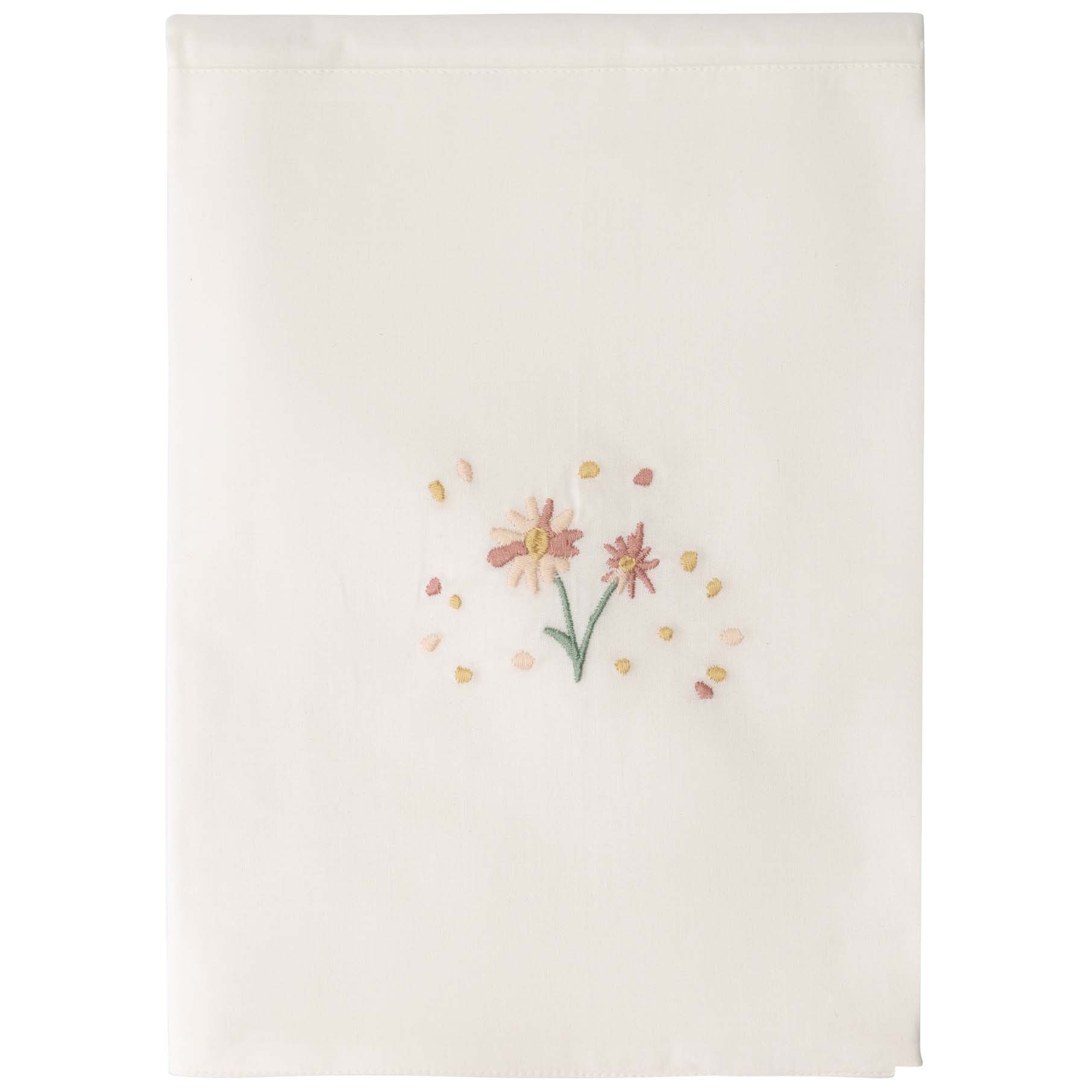 Prénatal ledikantlaken bloem beige