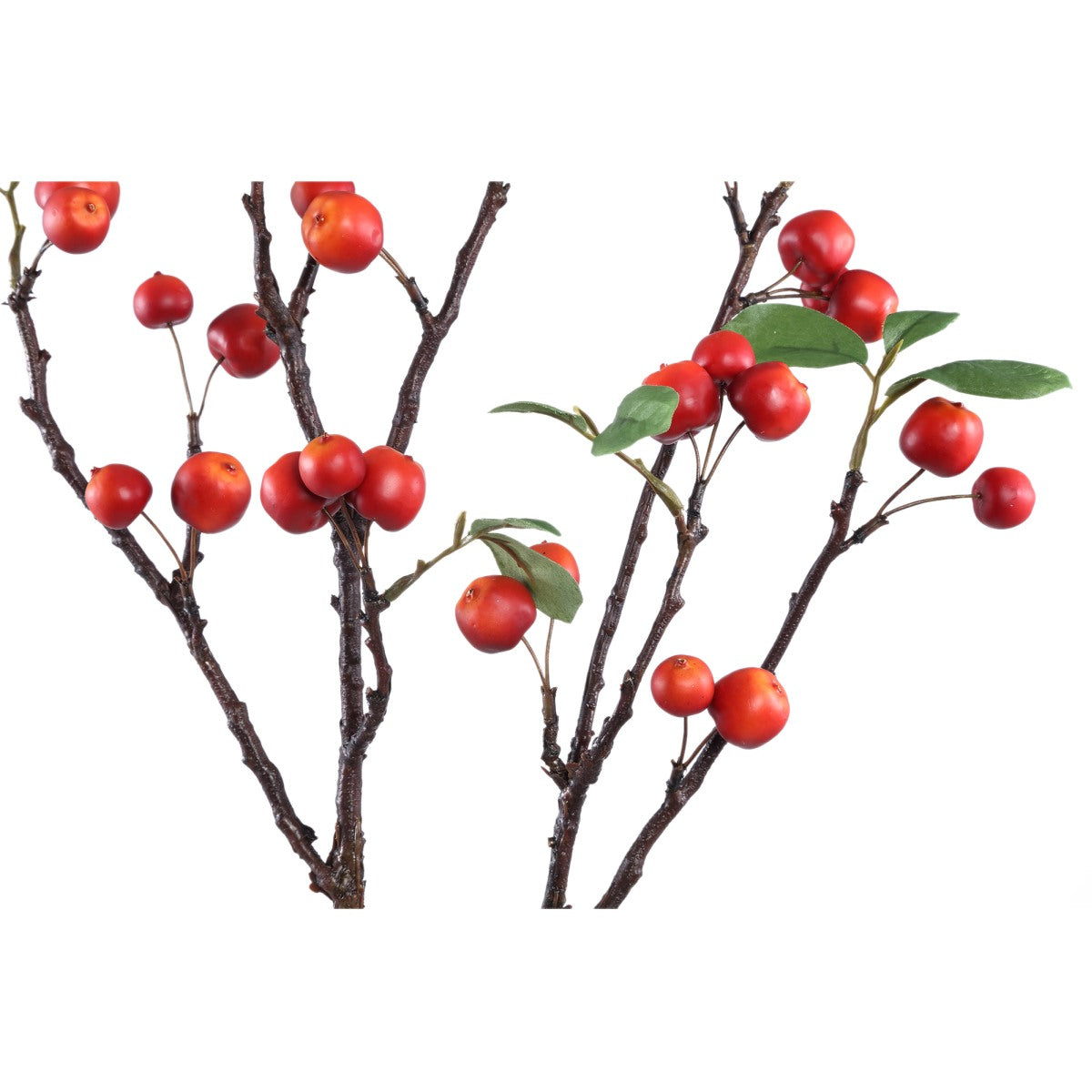 Ptmd branche artificielles appeltros - 67x25x118 cm - plastique - rouge