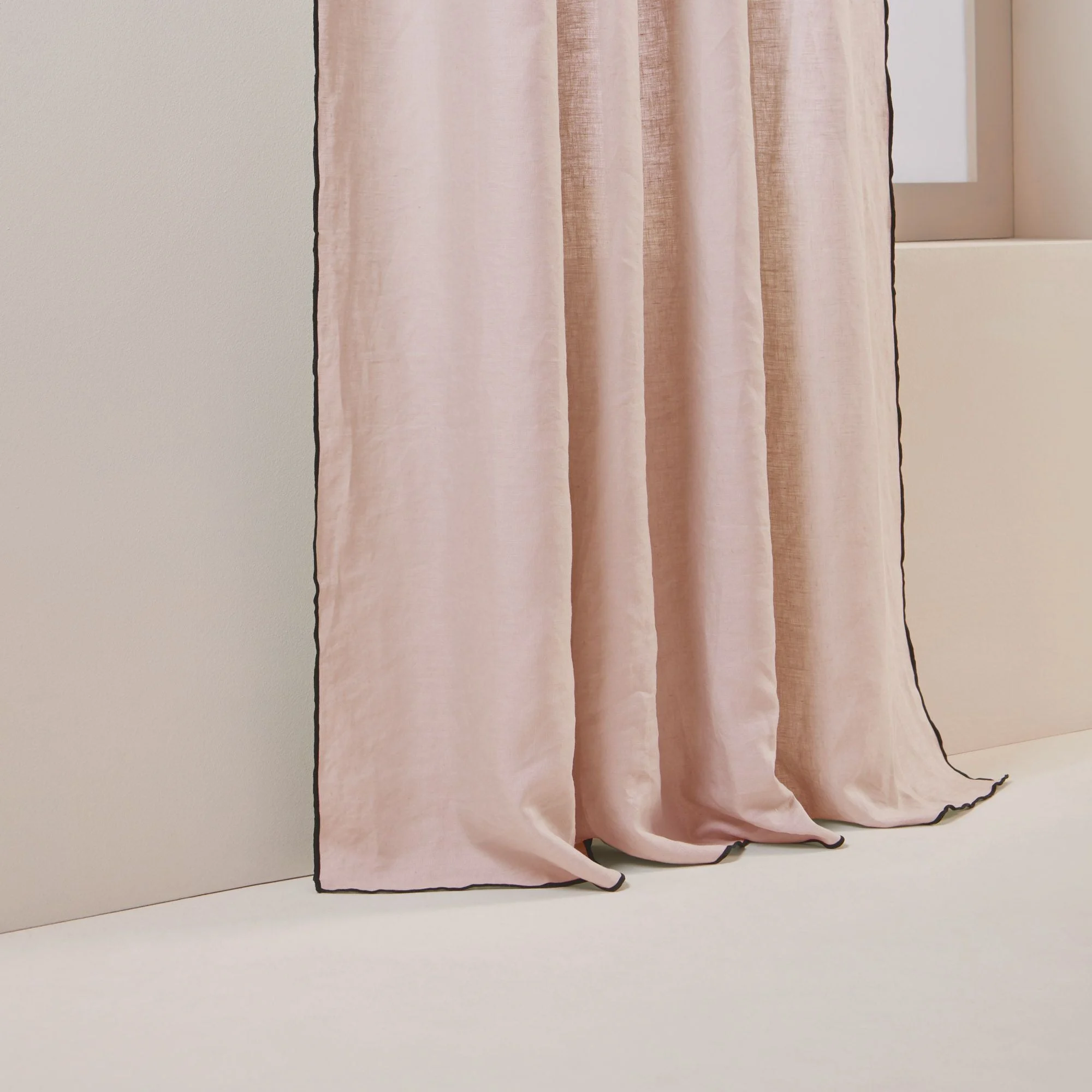 CARLINA - Rideau panneau | Rose