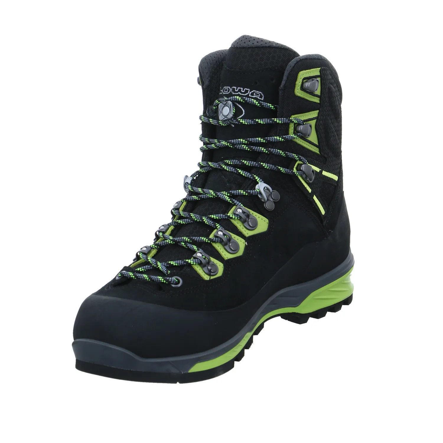LOWA Bergschuhe Schwarz Leder