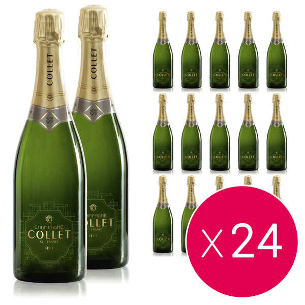 24 bouteilles Champagne Collet Brut