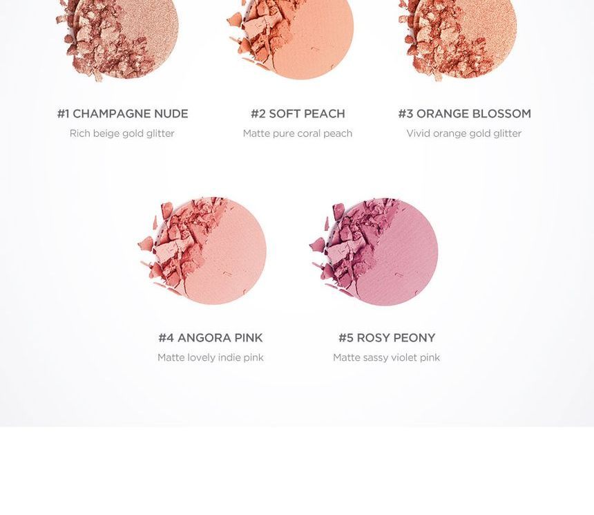 KLAVUU - Urban Pearlsation Natural Powder Blusher - 5 kleuren