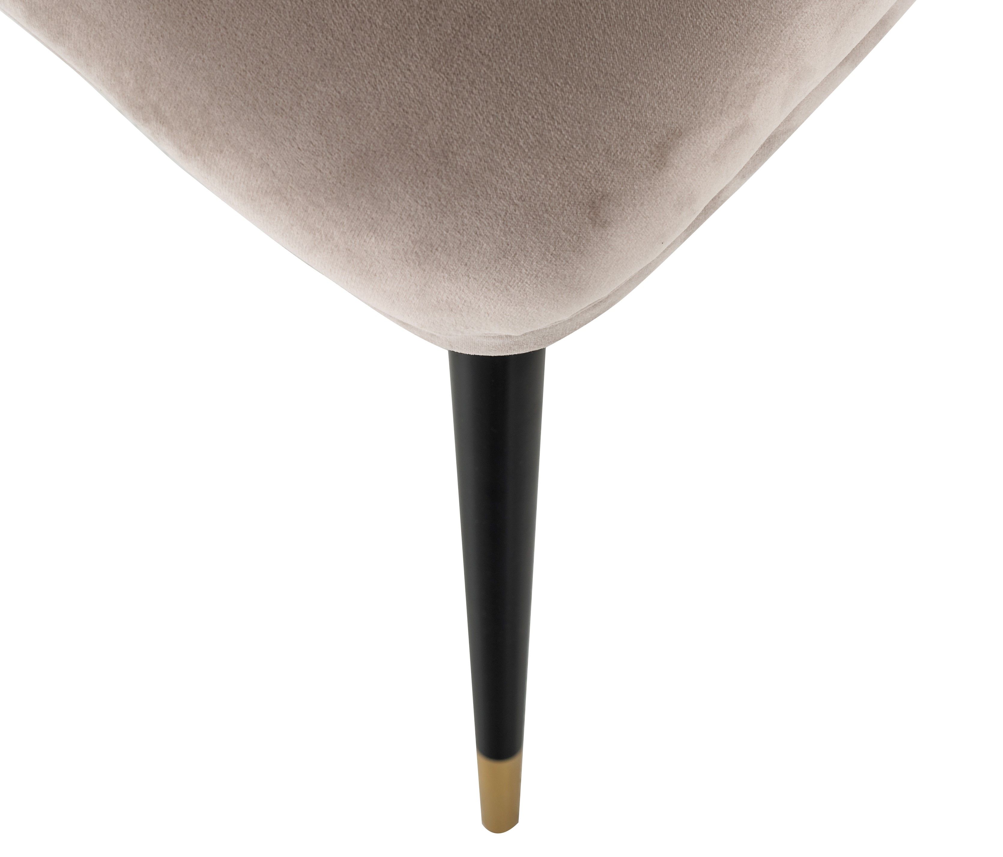 Eetkamerstoel 210854 Khaki Velvet Alicia B51 x D60 x H82 cm