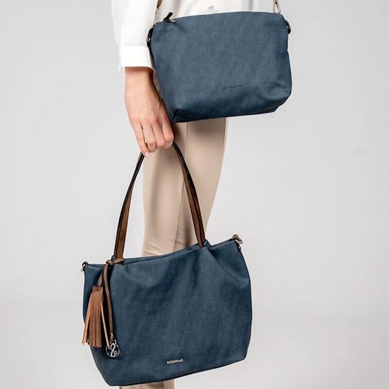 Emily & Noah Elke Bag in Bag Shopper M Blue Taupe