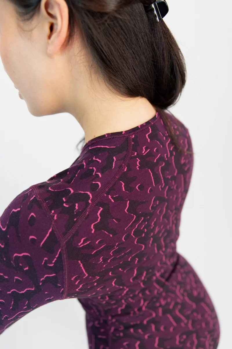 icebreaker Merino 200 Oasis Macro Damen Thermo Longsleeve