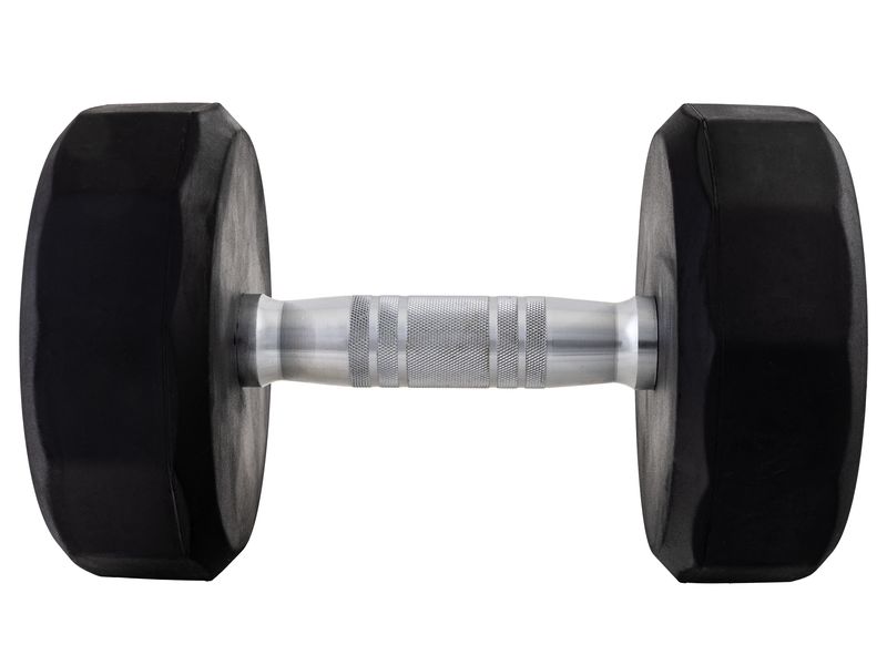 KOOR Kurzhantel 12 kg, Schwarz Dumbbell für Krafttraining