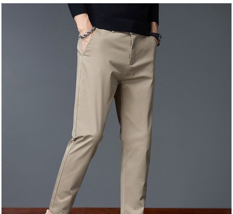 Andrei - Mid Rise Plain Crop Slim Fit Broek