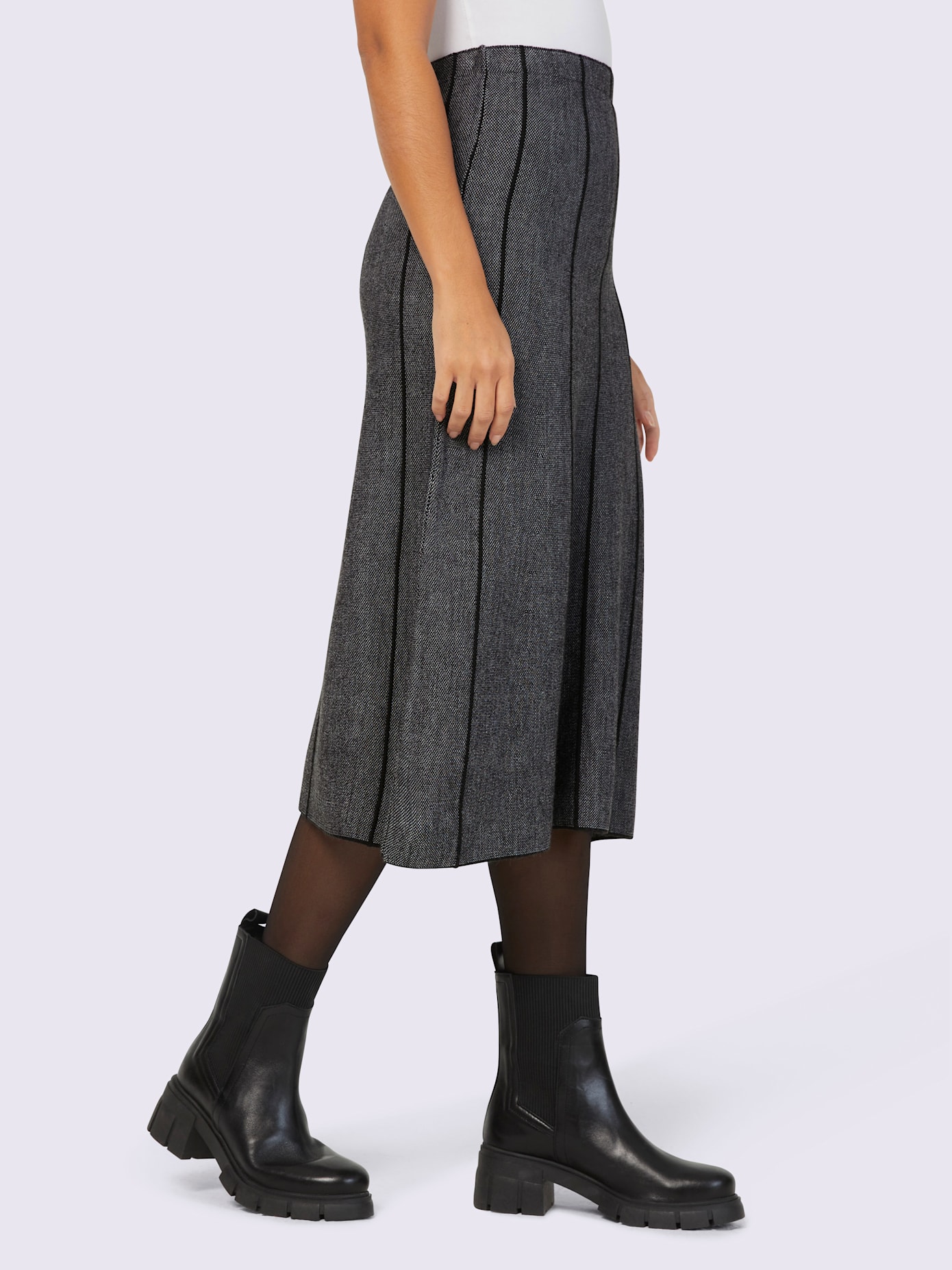 Jupe en tricot ceinture élastique confortable