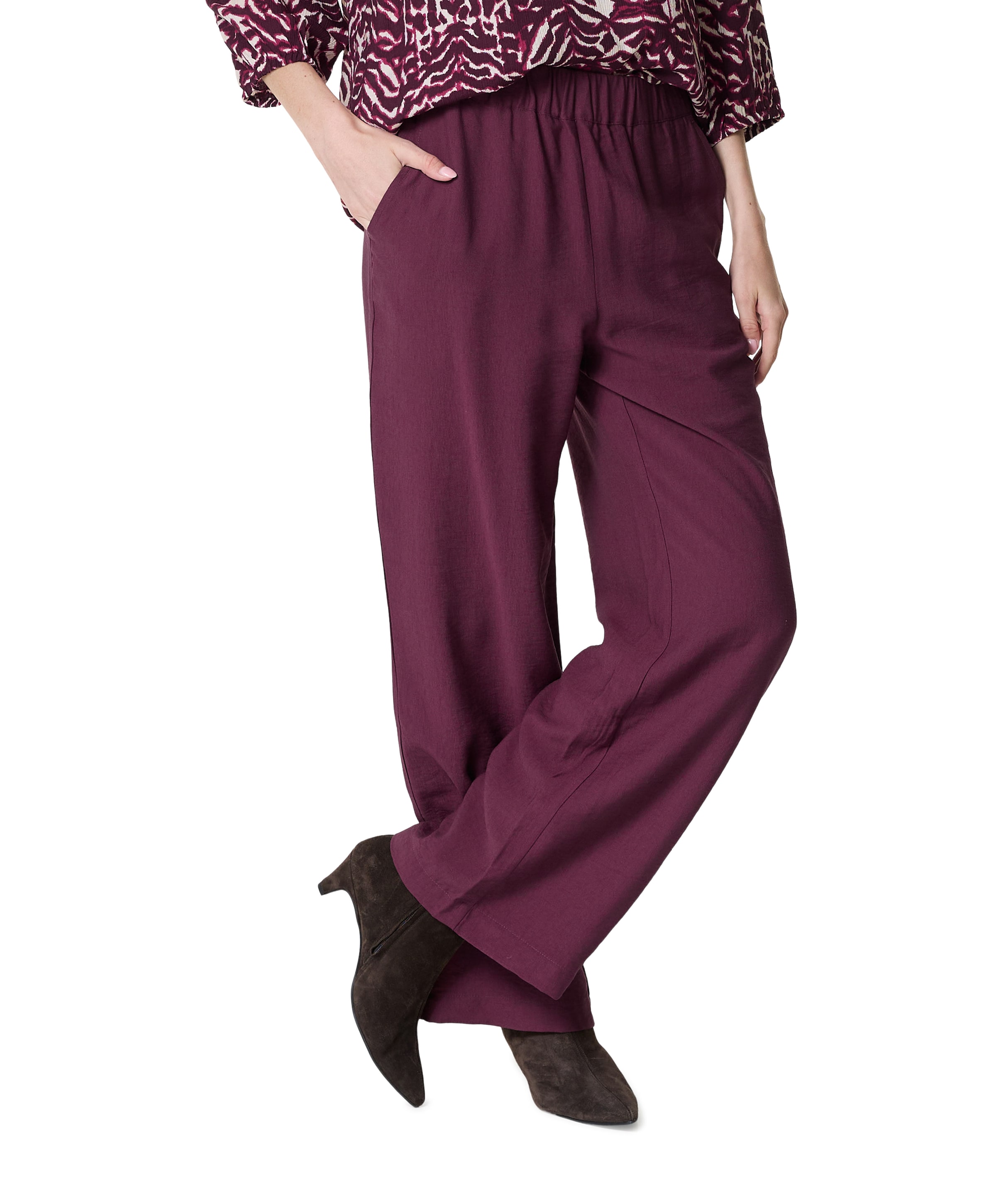 Freequent FQRIVA-PANTS dames broek bordeaux