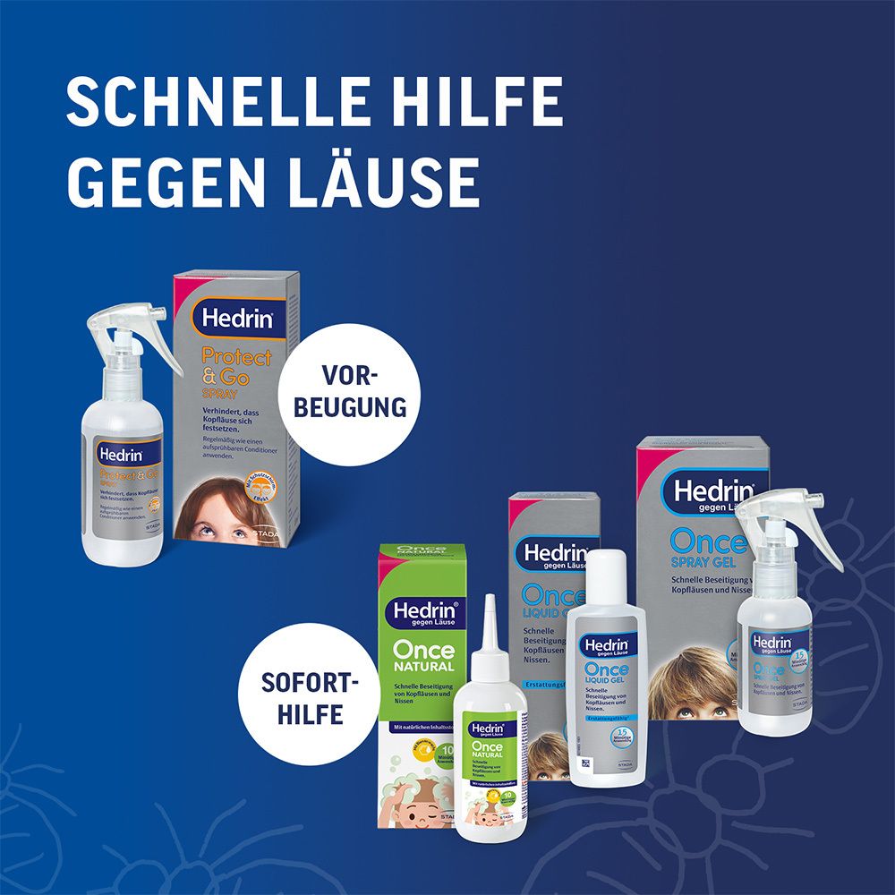 Hedrin® Once Liquid Spray - Schnelle Hilfe bei akutem Läusebefall