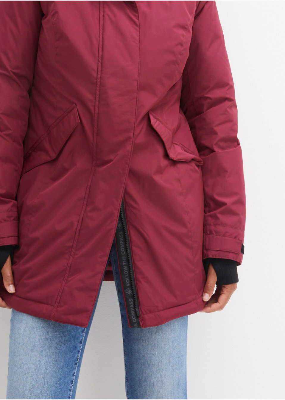 Parka thermo-hybride avec duvet recyclé, intérieur matelassé