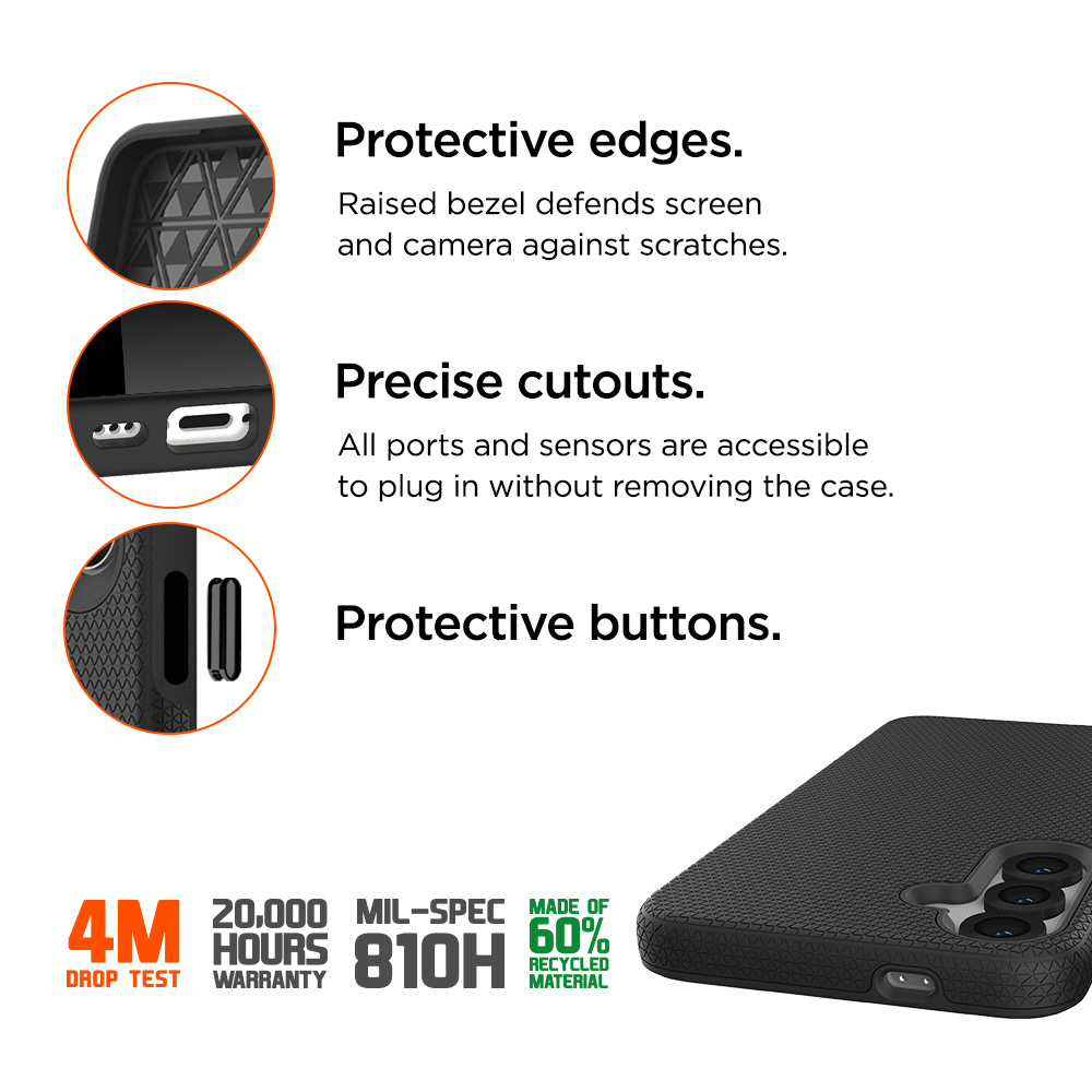 Samsung Galaxy S25 North Case Premium Hybrid Schutzhülle MagSafe-Modul (EGCA00710) - Schwarz