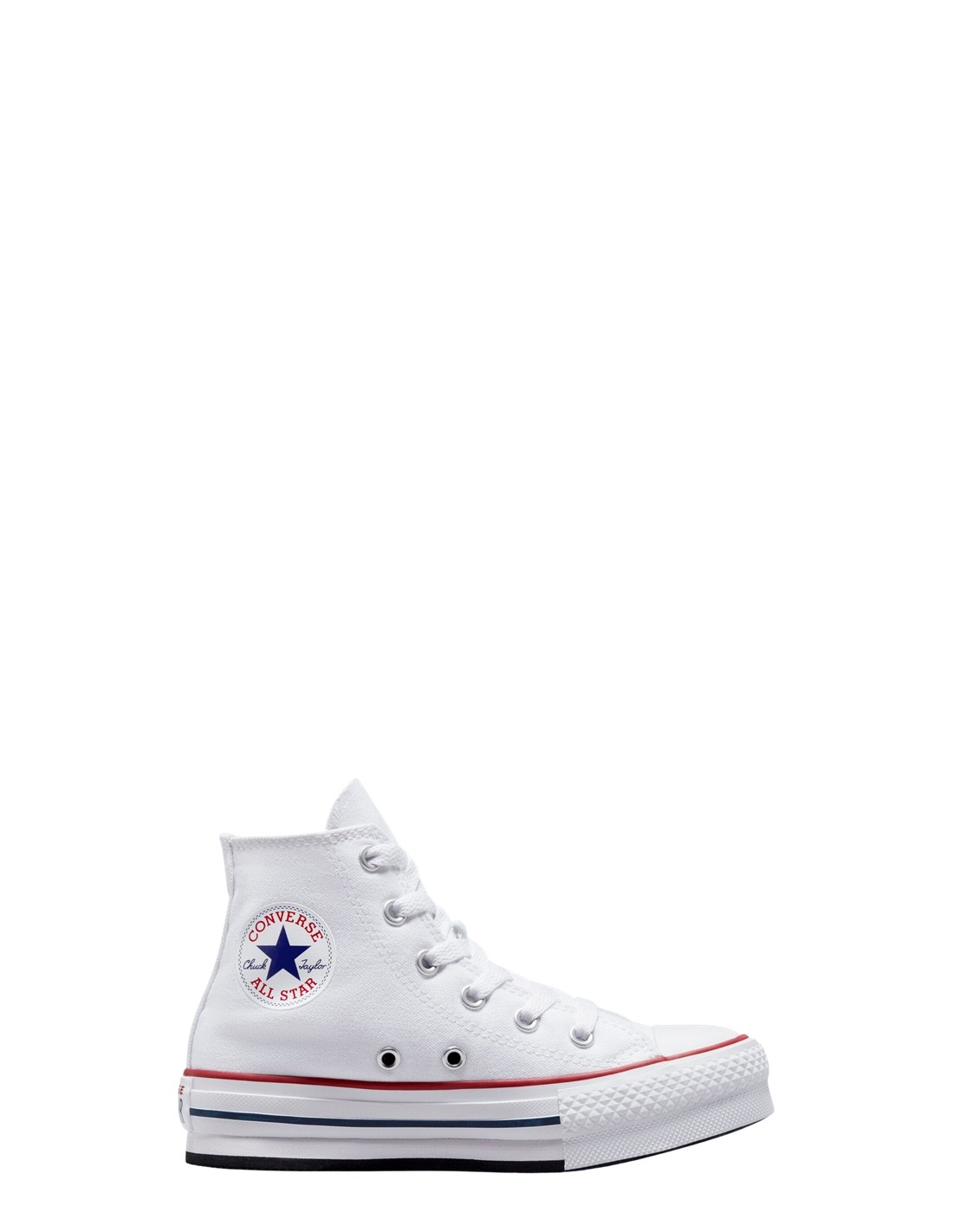 converse sneakers compensées montantes femme eva lift hi blanc