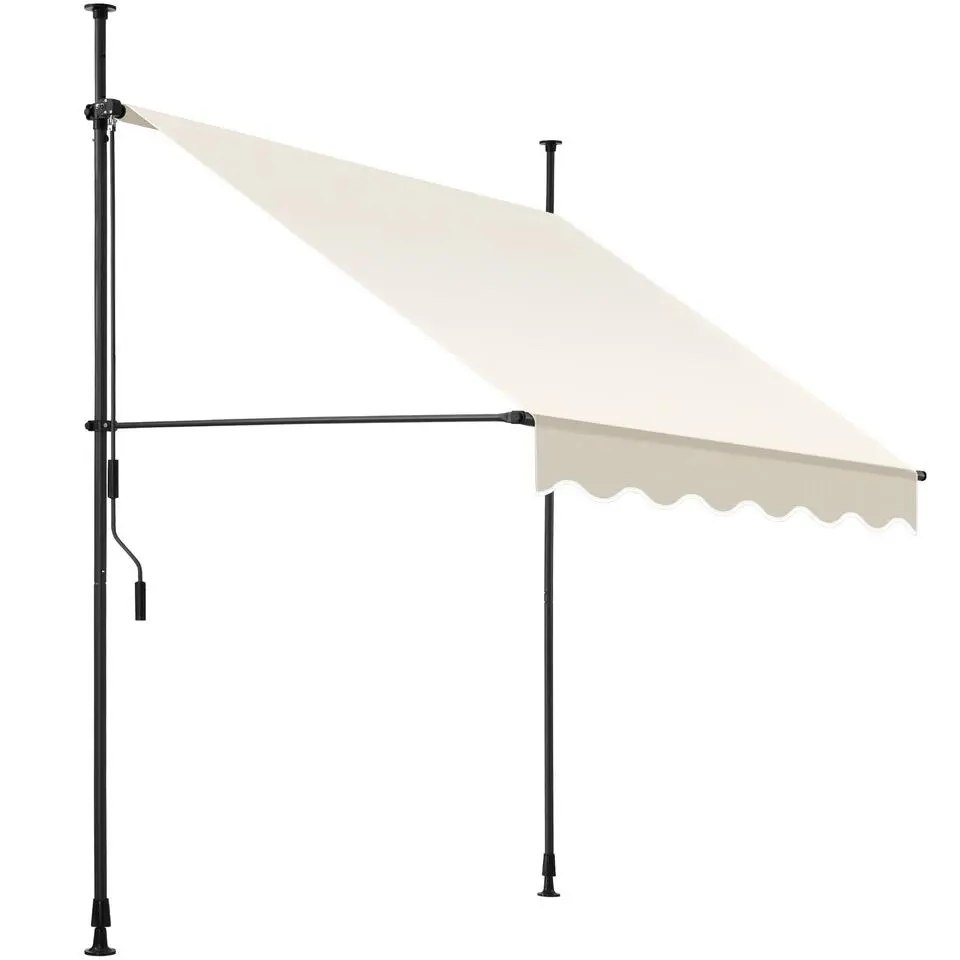 tectake Klemluifel met zwengel, in hoogte verstelbaar, Beige