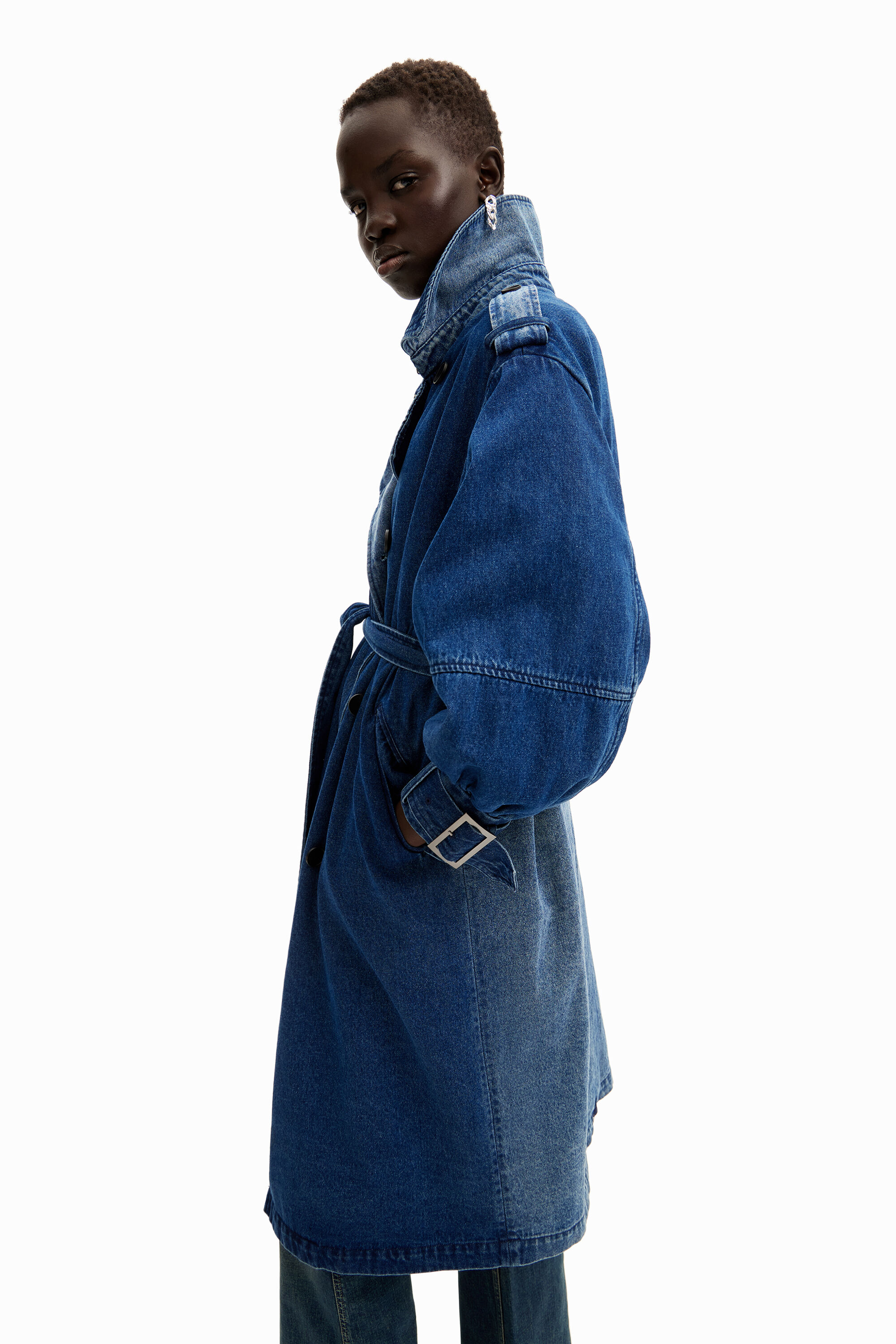 gabardine de ganga oversized