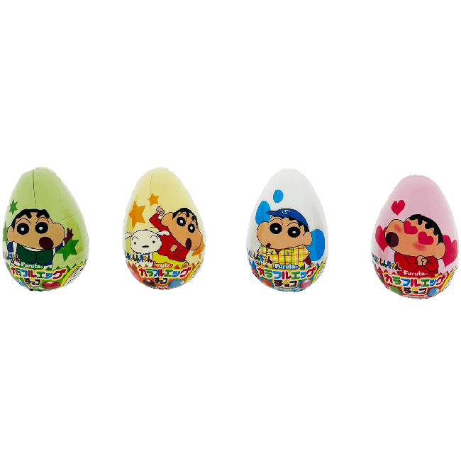 Furuta Crayon Shinchan Kleurrijke Chocolade Ei 1st 20g